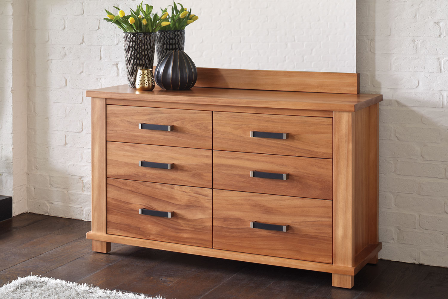 Huntsman 6 Drawer Lowboy by Ezirest Furniture