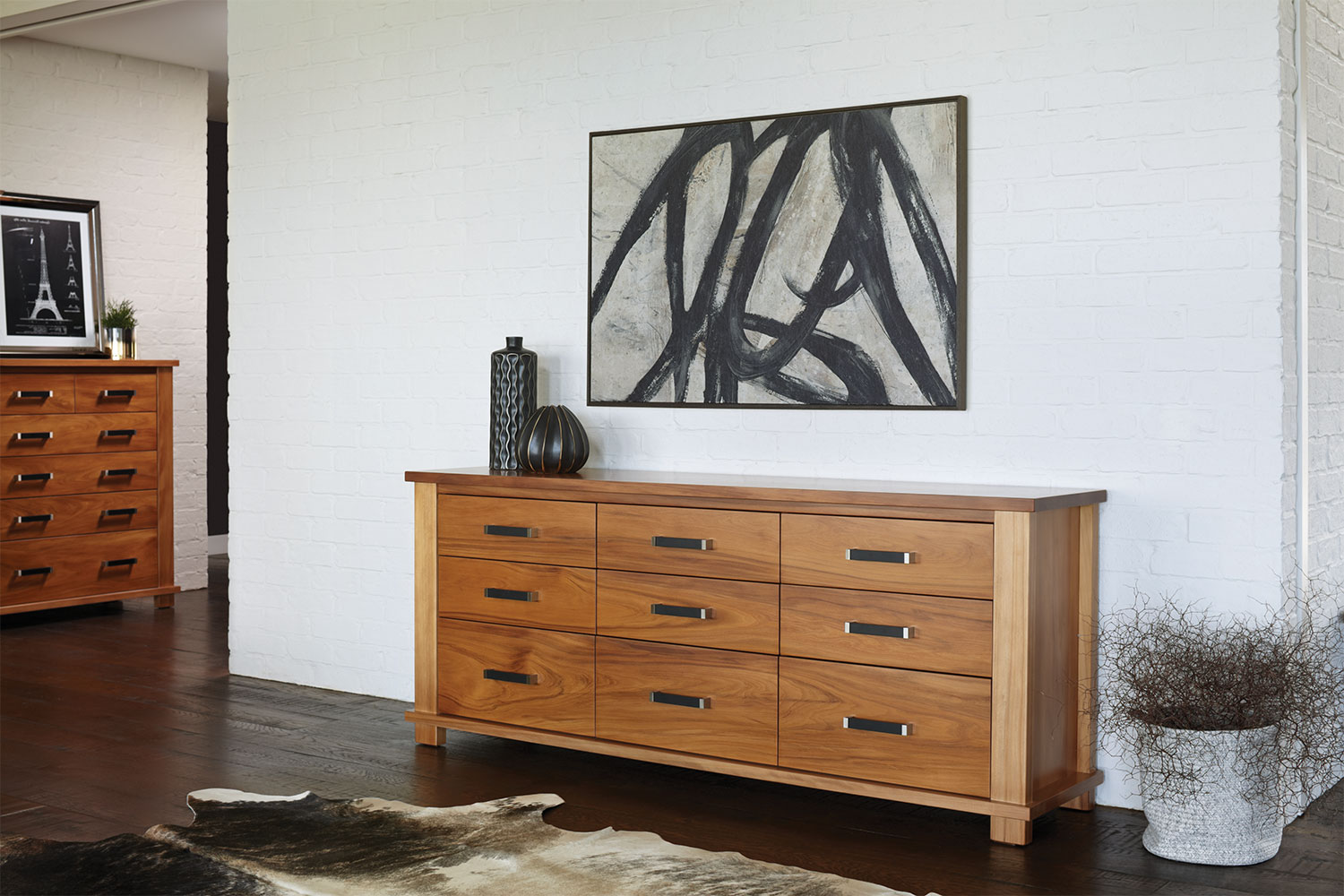 Huntsman 9 Drawer Lowboy by Ezirest Furniture