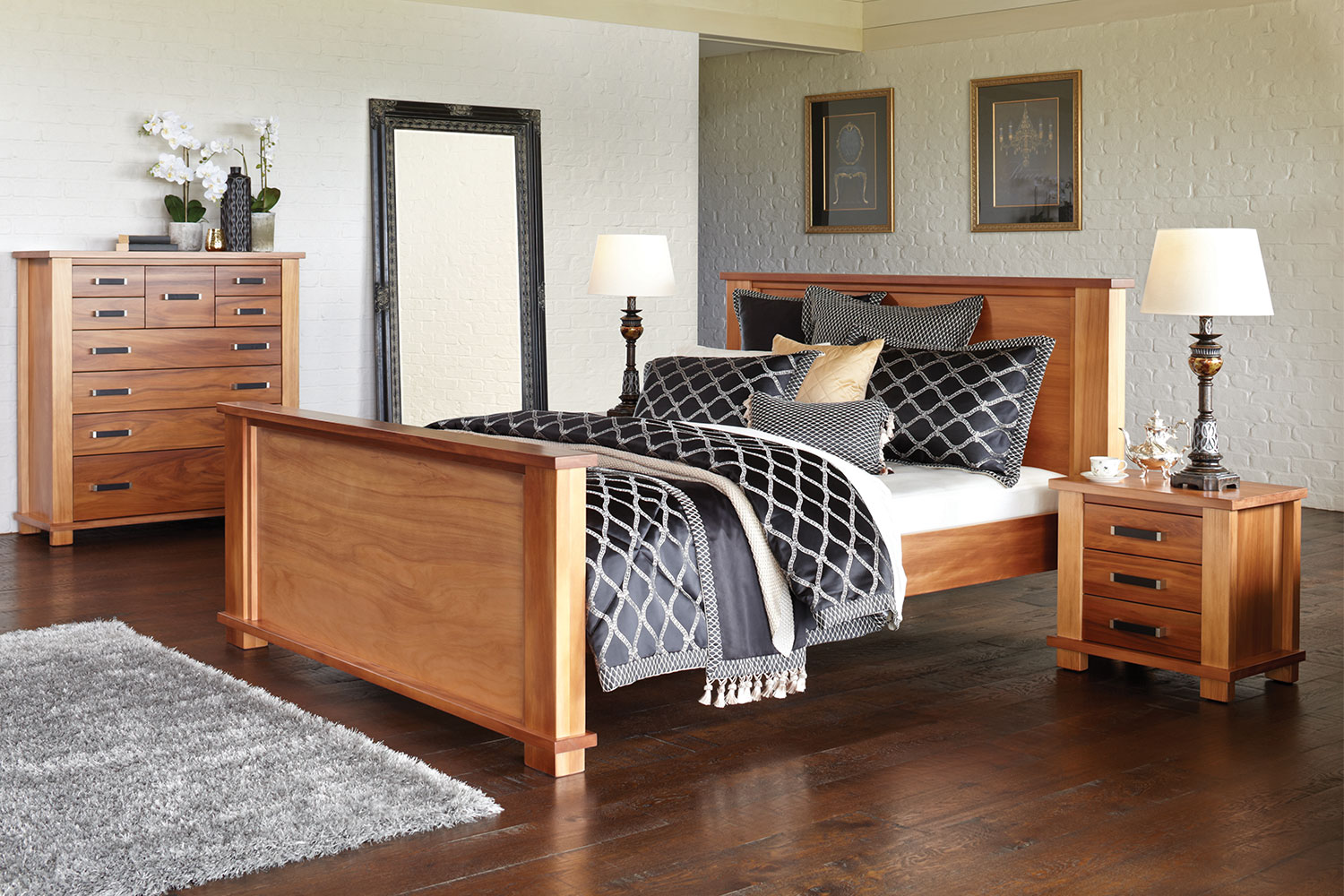 Huntsman High Foot Super King Bed Frame by Ezirest Furniture