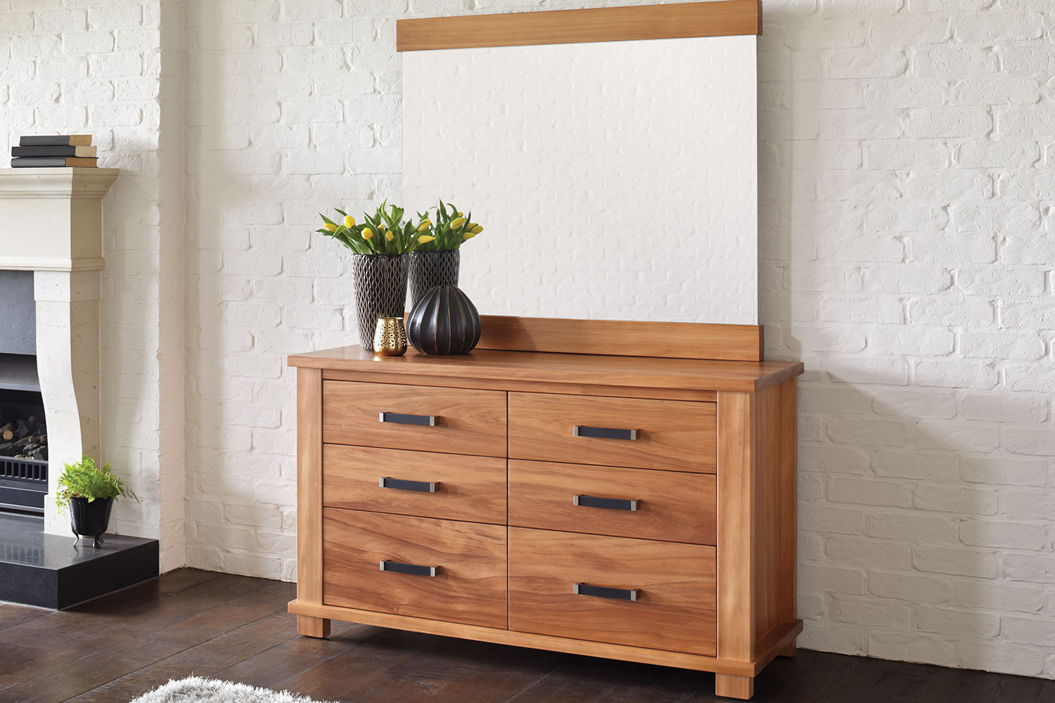 Huntsman Dresser and Mirror by Ezirest Furniture