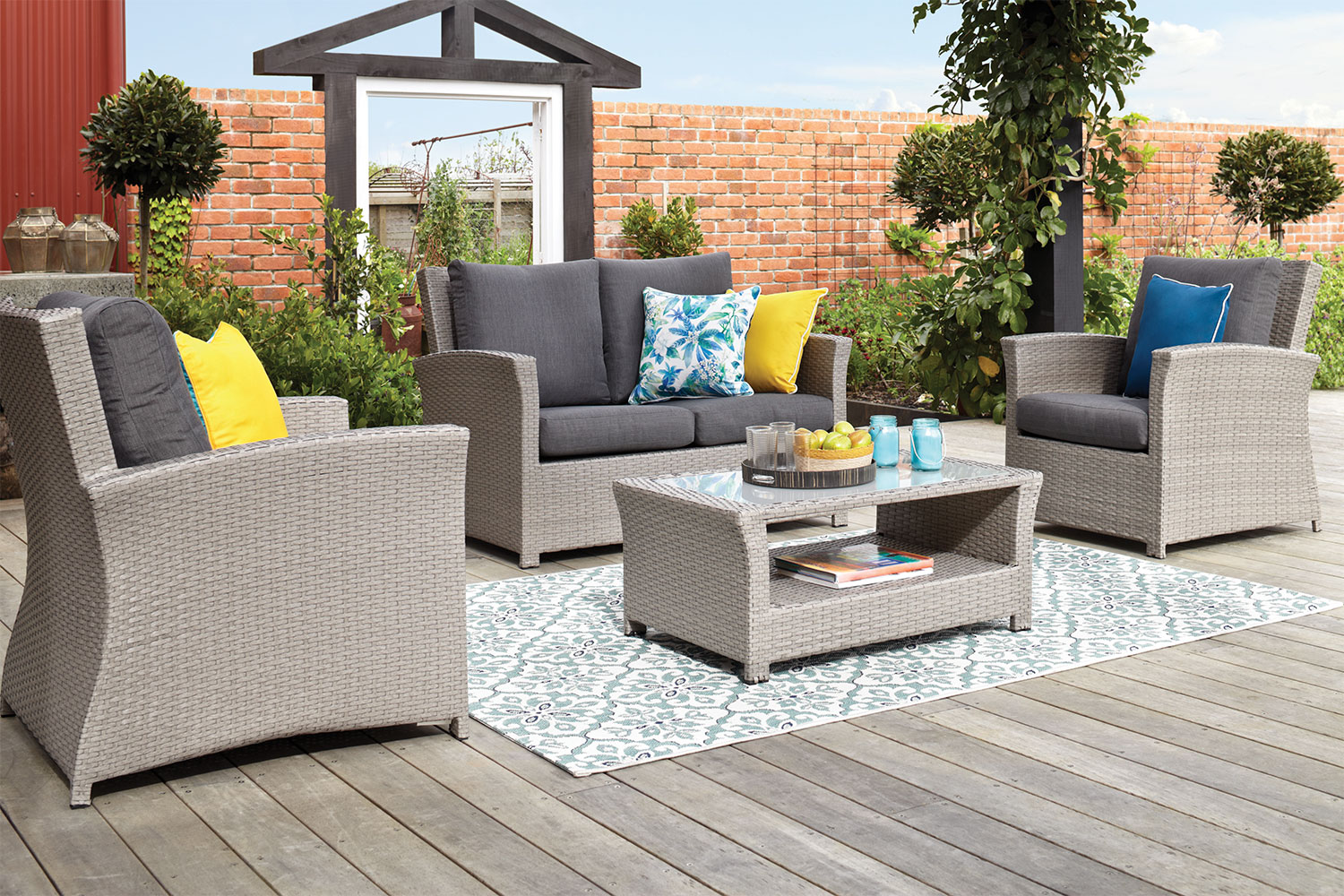 Mojito 4 Piece Outdoor Lounge Setting