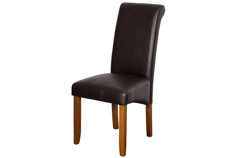 Trafalgar Brown Roll Top Dining Chair by Coastwood Furniture