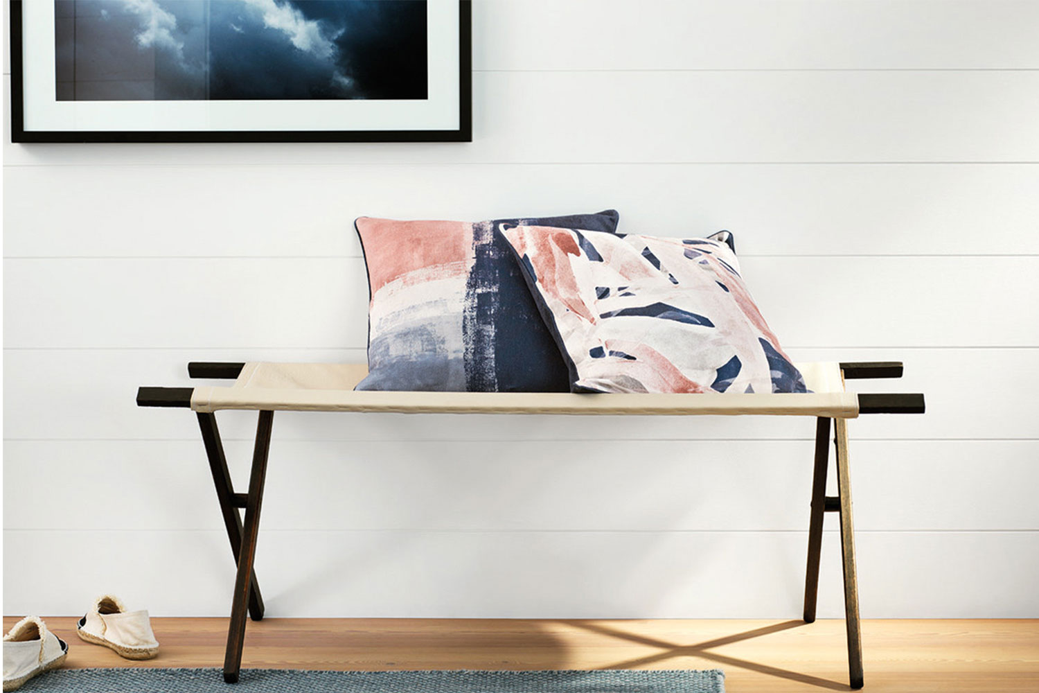 Kalypso Indigo Square Cushion by Sheridan