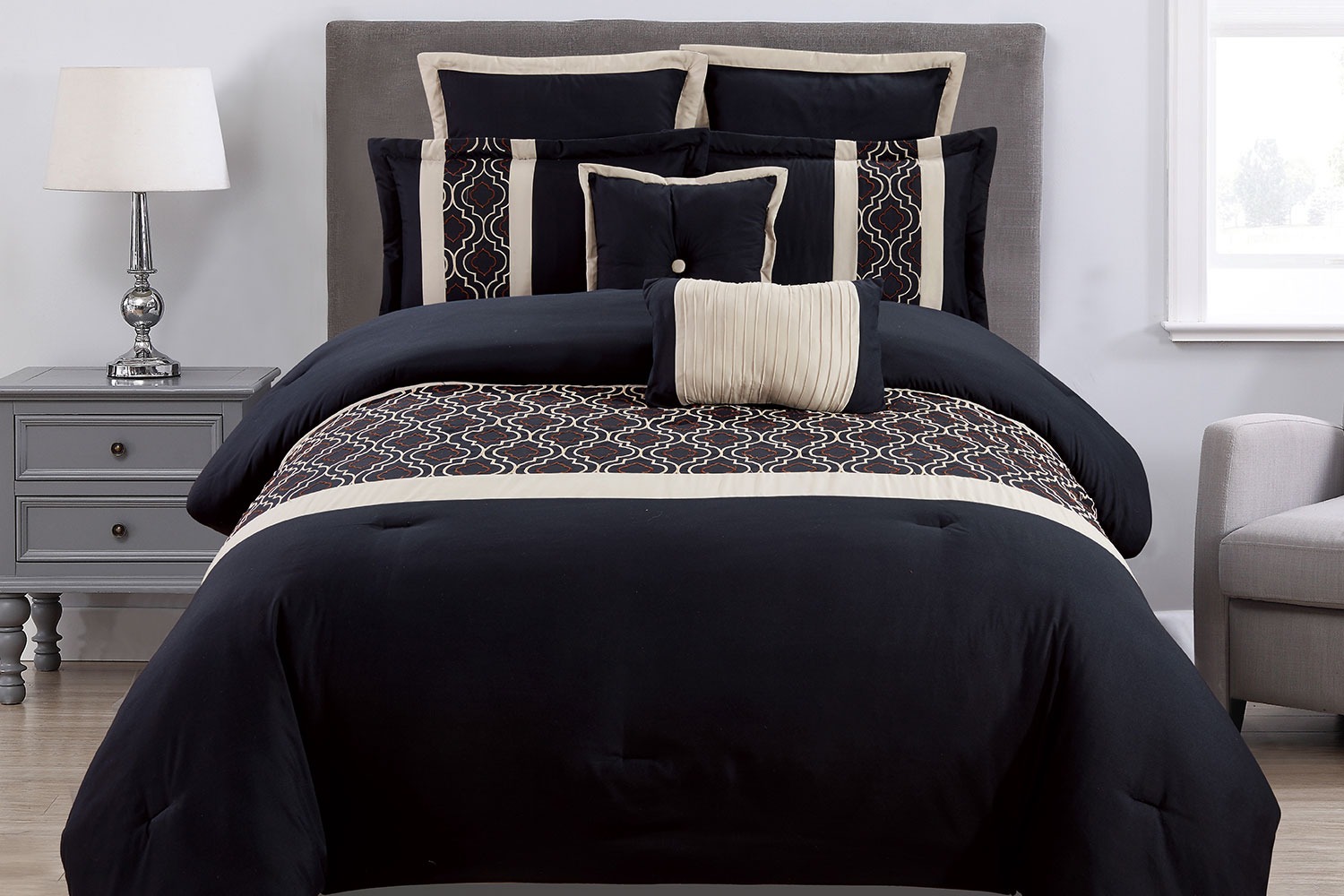 Harbin 7 Piece Comforter Set by Marlborough Textiles