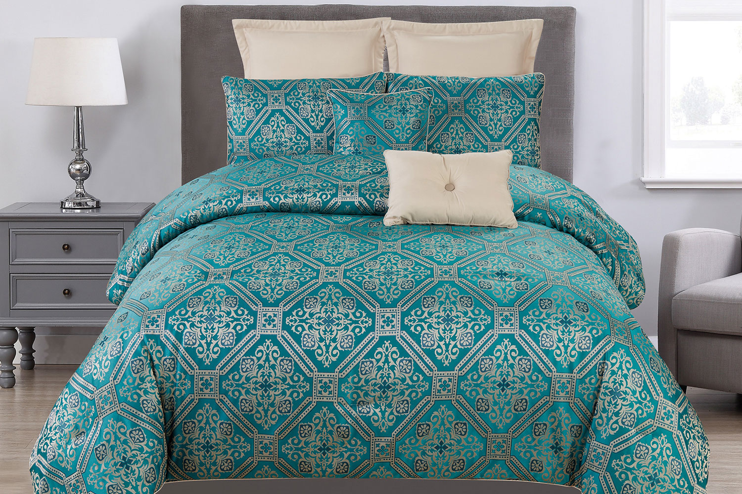 Raoul 8 Piece Comforter Set by Marlborough Textiles