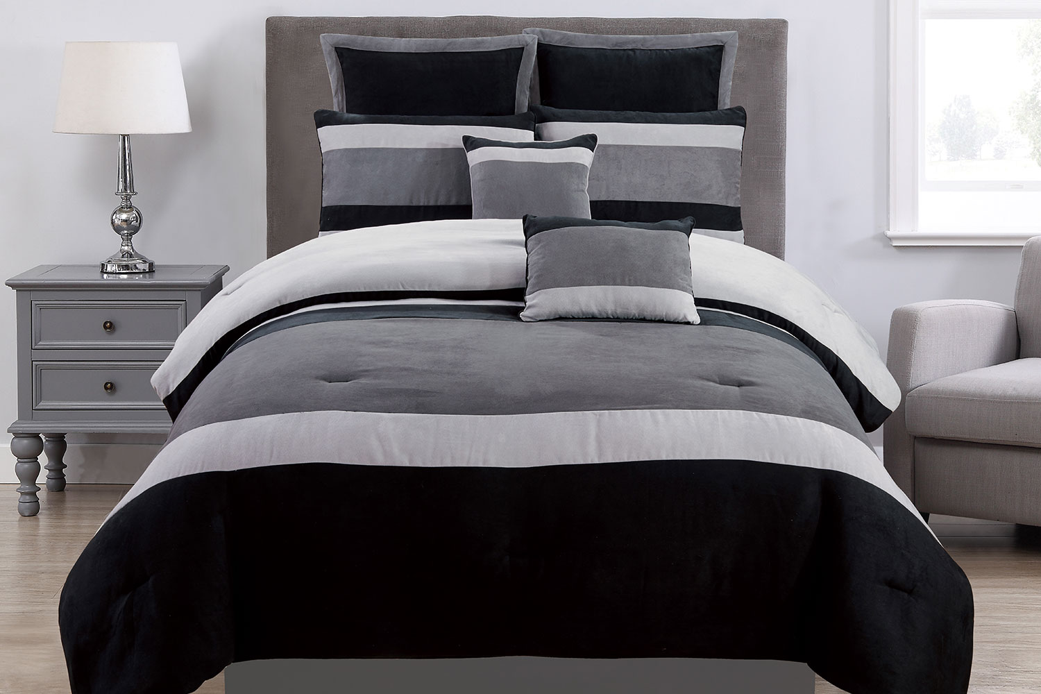 Talbot 7 Piece Comforter Set by Marlborough Textiles