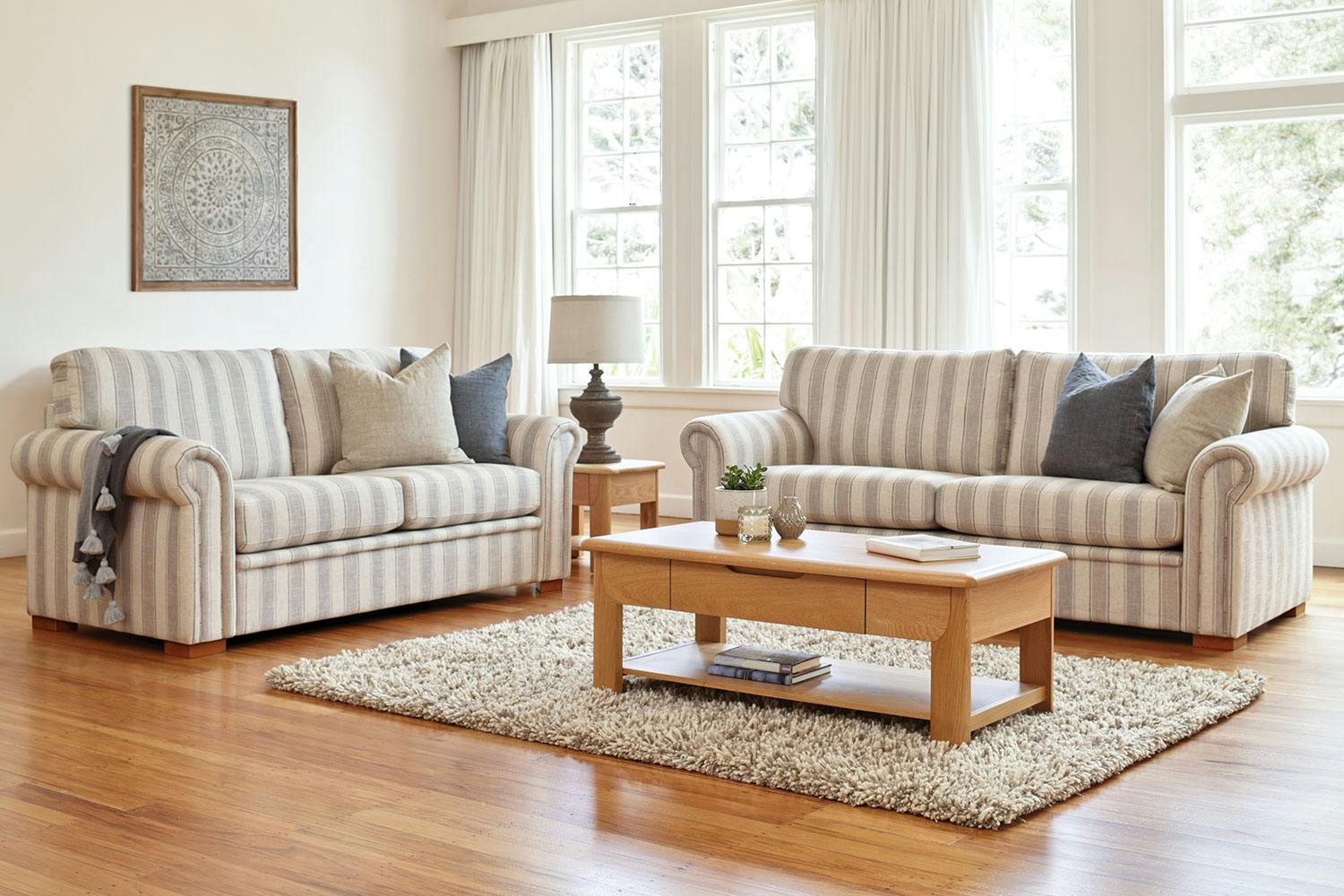 Libby 2 Piece Fabric Lounge Suite by Evan John Philp | Harvey Norman