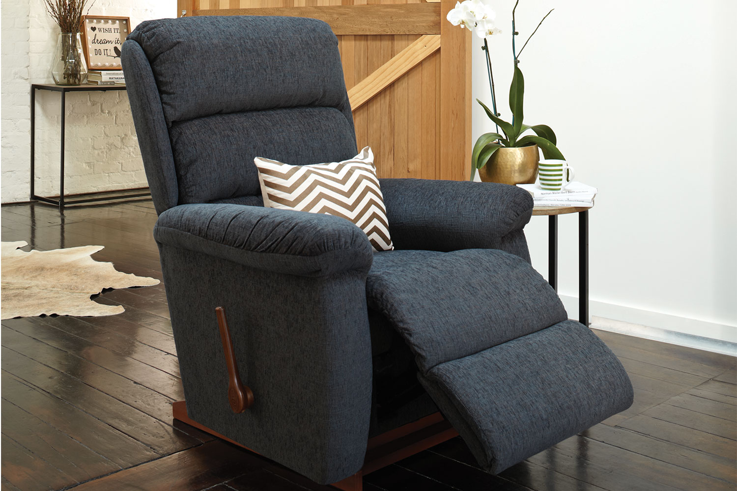 Rapids Fabric Recliner Chair Extra Large by LaZBoy Harvey Norman