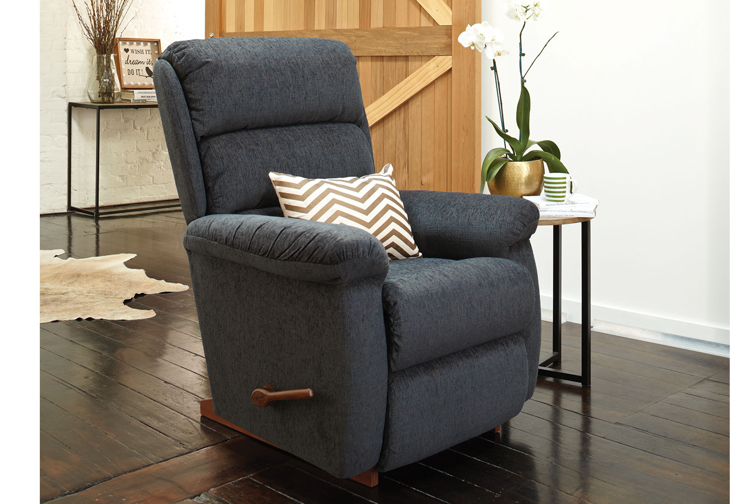 Rapids Fabric Recliner Chair Extra Large by LaZBoy Harvey Norman