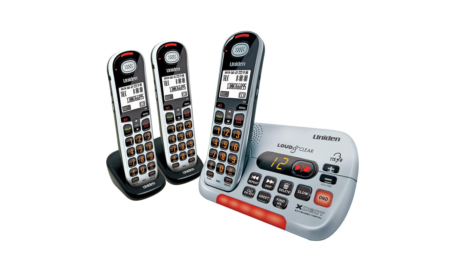 Uniden XDECT SSE35+2 Visual & Hearing Cordless Phone | Harvey Norman New Zealand
