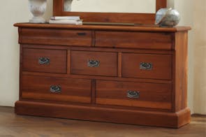 Clevedon 7 Drawer Lowboy by Woodpecker Furniture