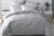 Nova Waffle Silver Duvet Cover Set by Savona