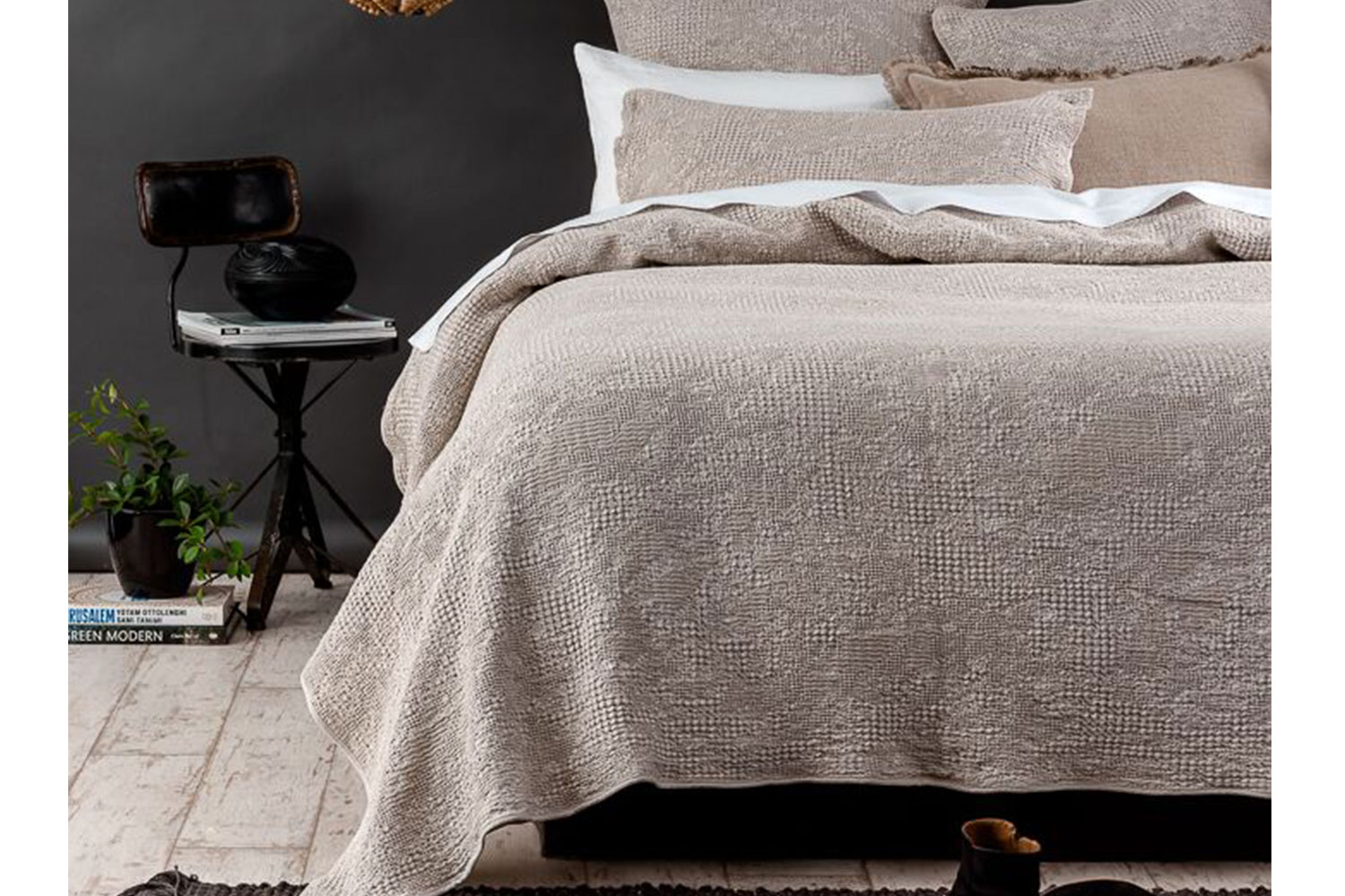 Echo Stonewashed Natural Duvet Cover Set By Seneca Harvey Norman