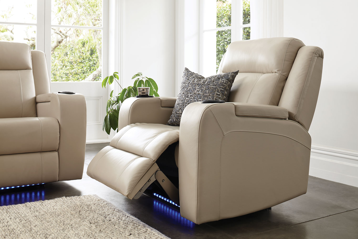 Marina Leather Recliner Chair by Synargy Harvey Norman New Zealand