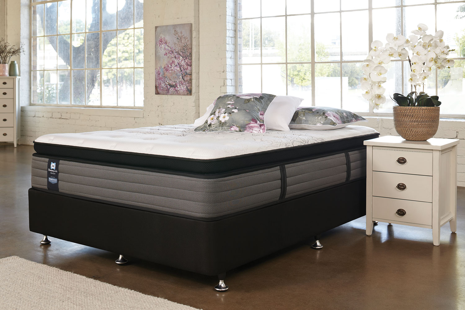 Parkwood Medium King Single Bed By Sealy Posturepedic Harvey