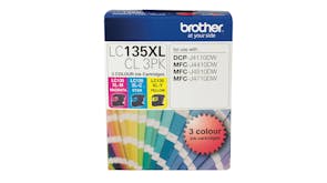 Brother LC135XLCL3PK Colour Ink Cartridge  - 3 Pack