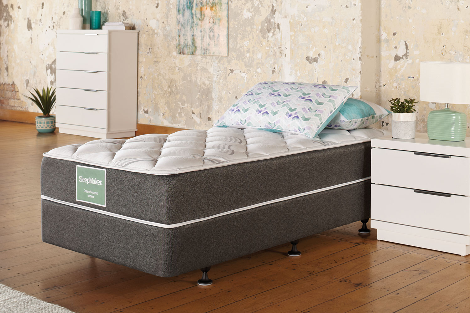 Dream Support Medium King Single Bed By Sleepmaker