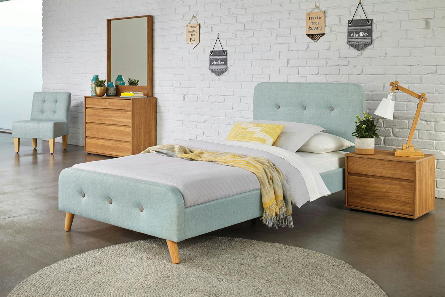 Calypso King Single Bed Frame By Nero Furniture Harvey Norman