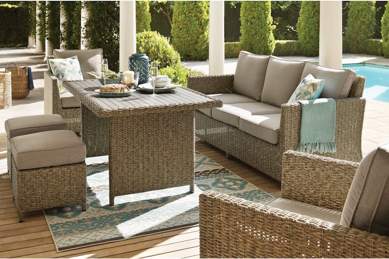 Mercedes 6 Piece Outdoor Low Dining Setting