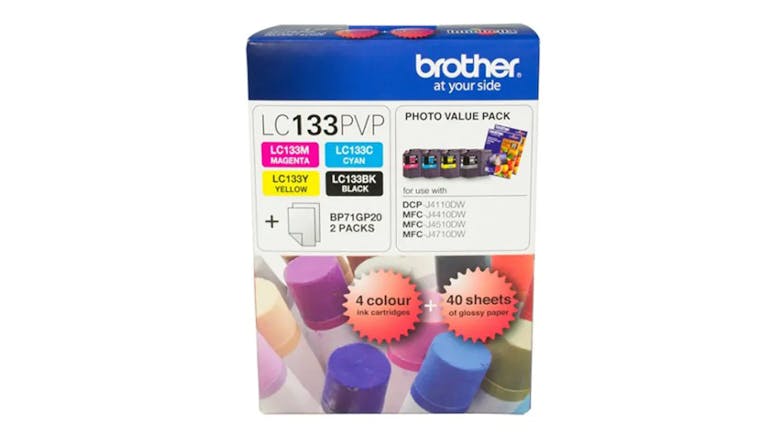Brother LC-133PVP Colour Ink Cartridges - Value Pack