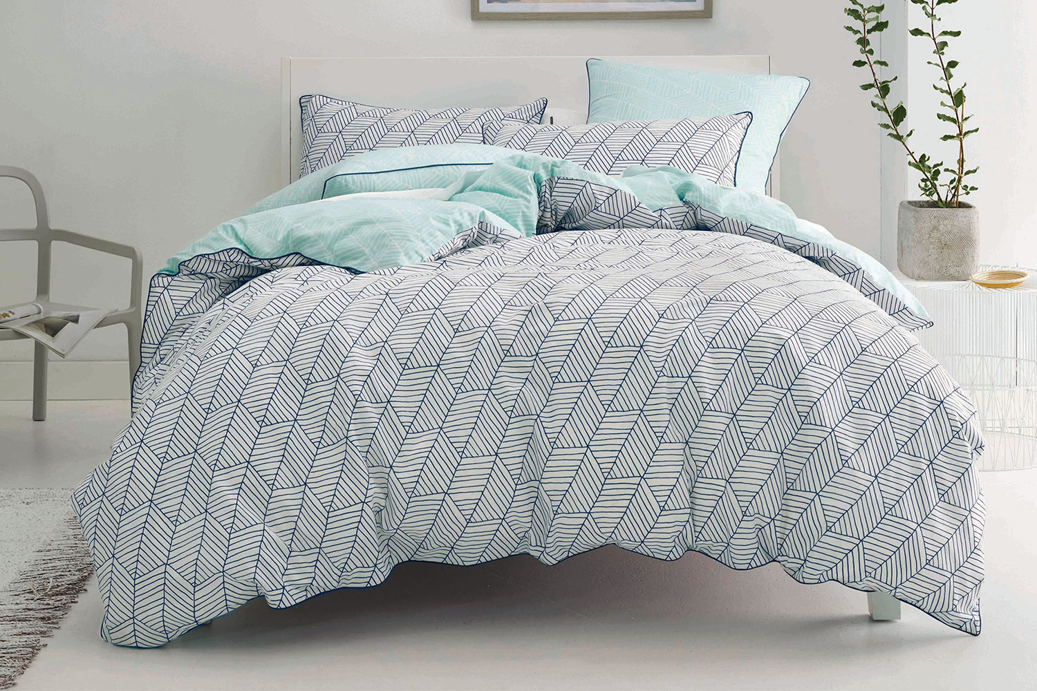 Loft Navy Duvet Cover Set By Nu Edition Harvey Norman New Zealand