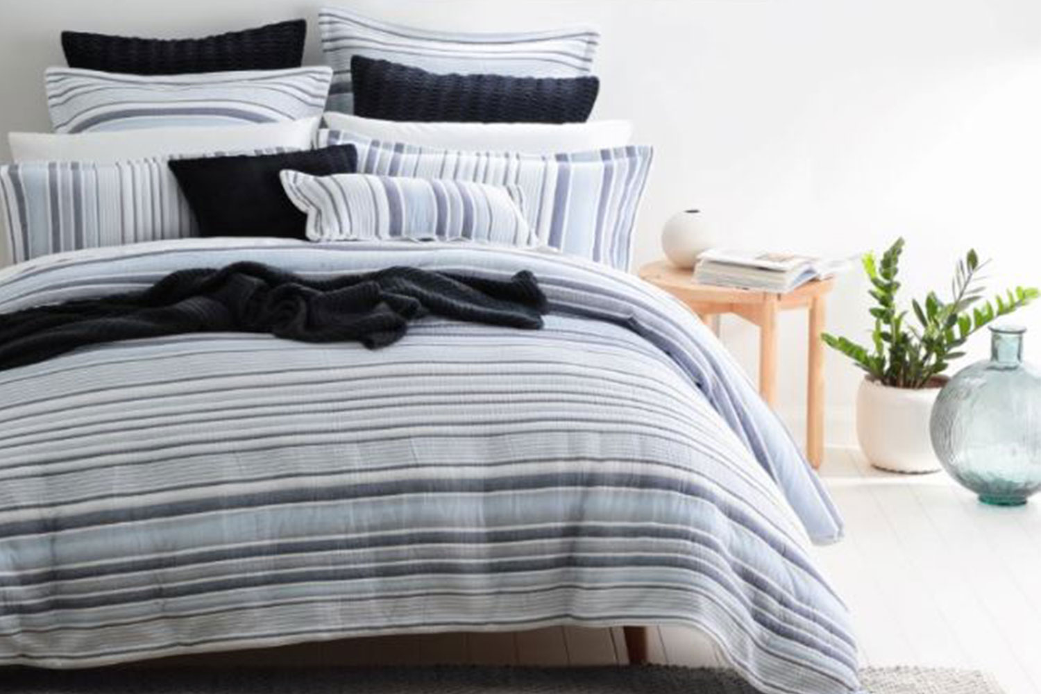 Orson Blue Duvet Cover Set By Private Collection Harvey Norman