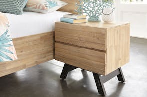 Bari 2-Drawer Bedside Table by John Young Furniture