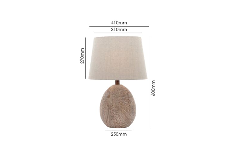Delu Timber Table Lamp by Shady Lady