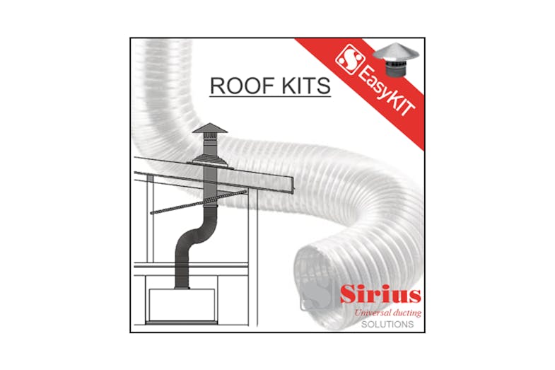 Sirius Easy Tiled Roof 125-150MM Rangehood Roof Ducting Kit