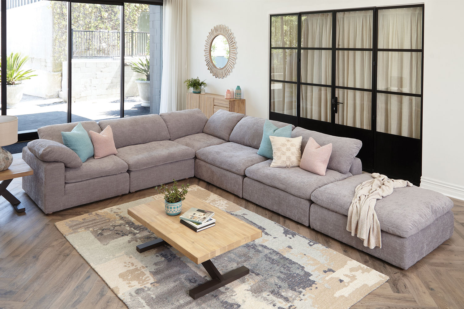 Snooze 6 Seater Fabric Corner Lounge Suite Harvey Norman New Zealand