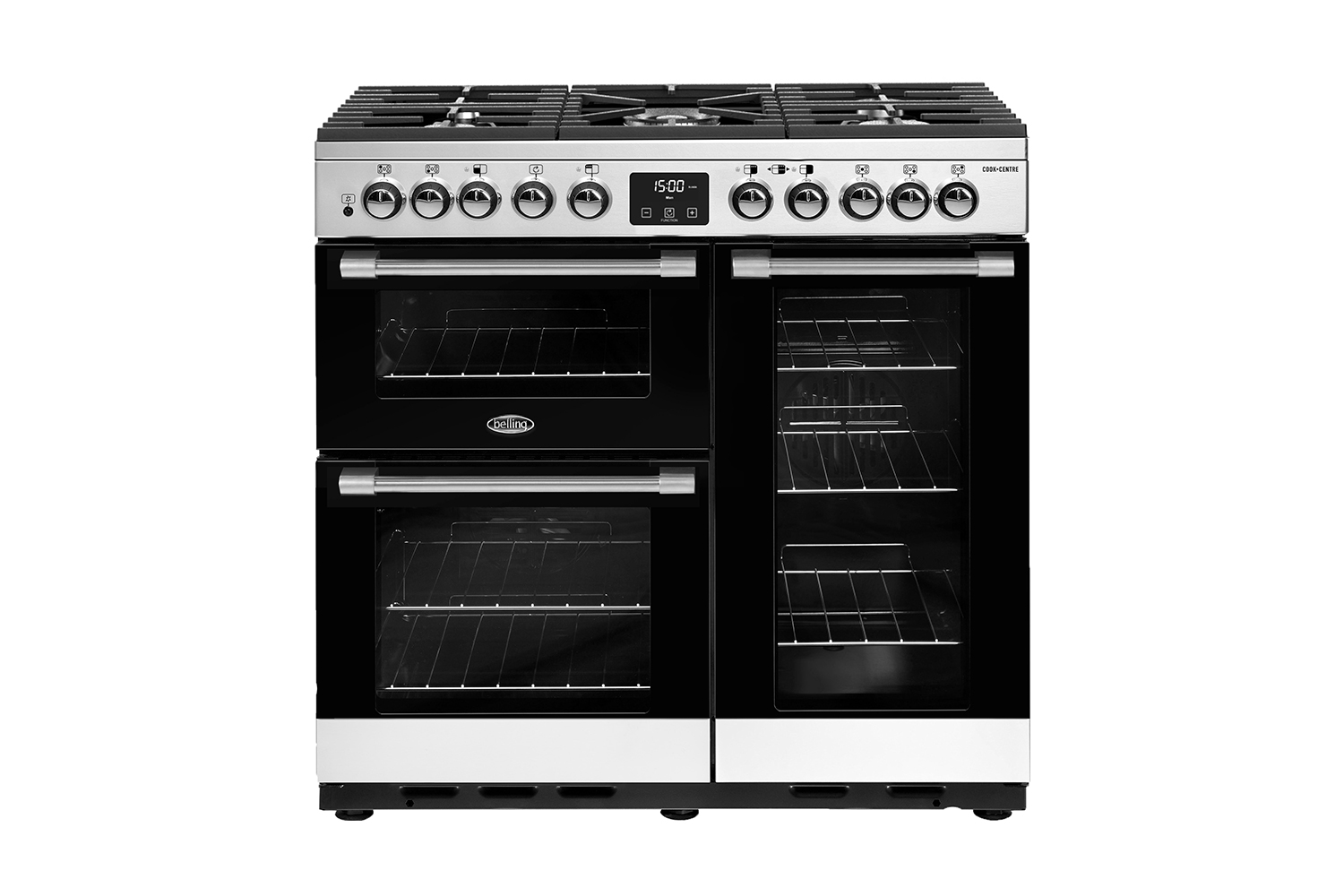 belling 90cm range cooker dual fuel