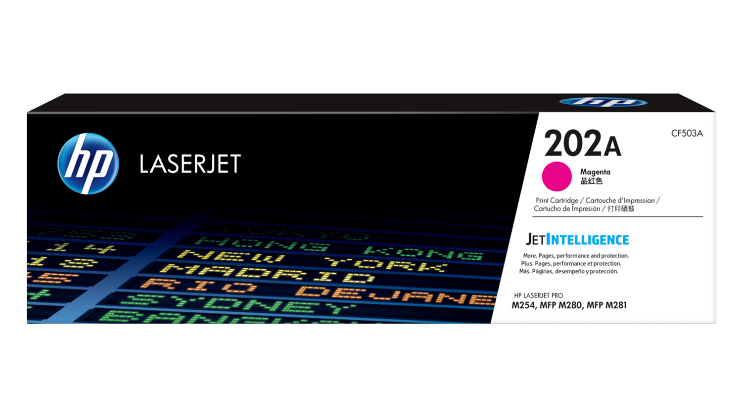 HP 202A LaserJet Toner Cartridge - Magenta (CF503A) Up to 1300 Page Yield