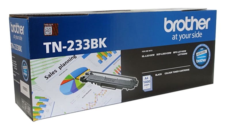 Brother TN233BK Laser Toner Cartridge - Black