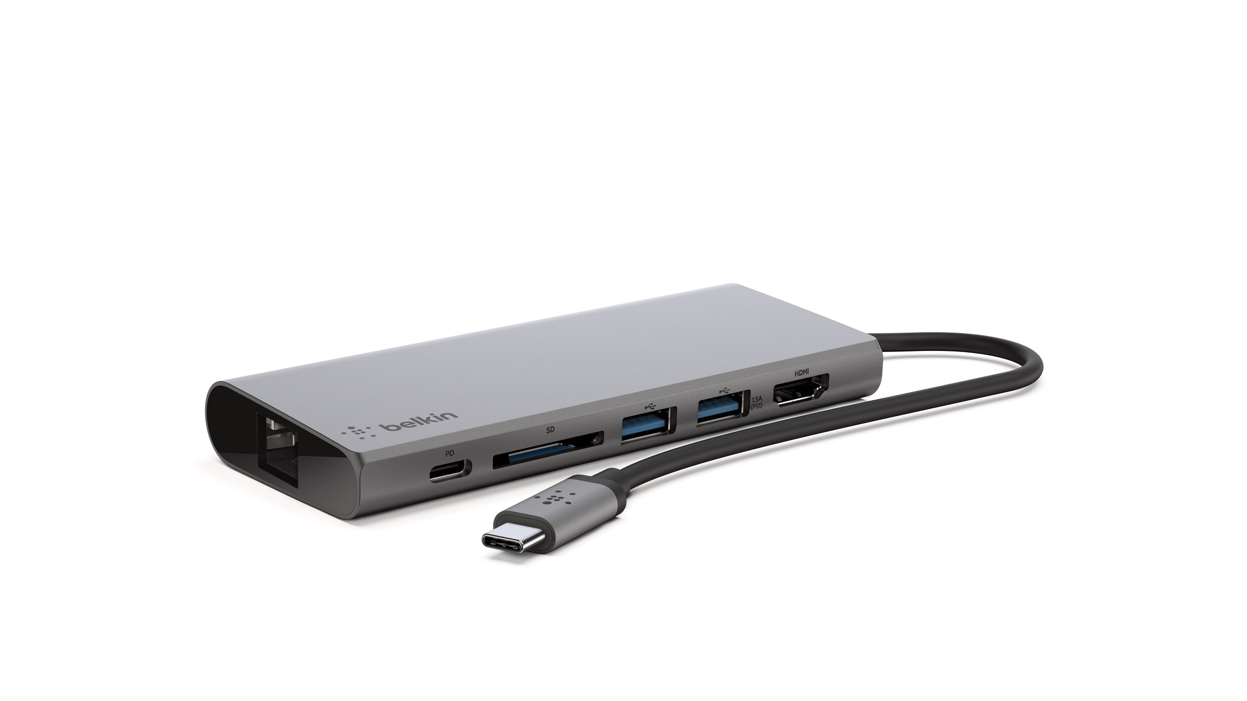 Belkin USB-C Multimedia Hub - Space Grey