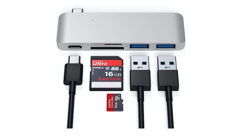 Satechi Type-C Usb Passthrough Hub - Space Grey