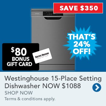 Westinghouse 15 Place Setting Freestanding Dishwasher