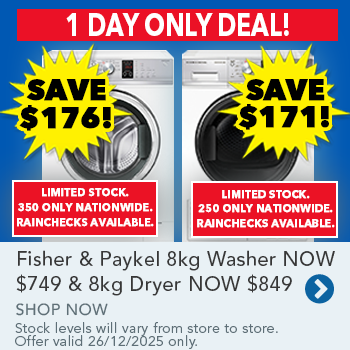 Fisher & Paykel 8kg Washer & 8kg Dryer