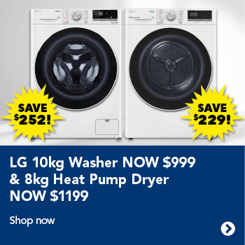 LG 10kg Washer & 8kg Heat Pump Dryer