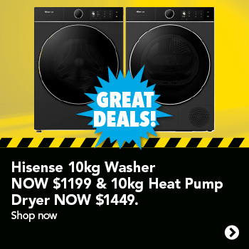 Hisense 10kg Washer & 10kg Heat Pump Dryer