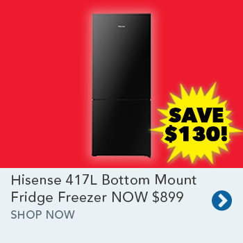 Hisense 417L Bottom Mount Fridge Freezer