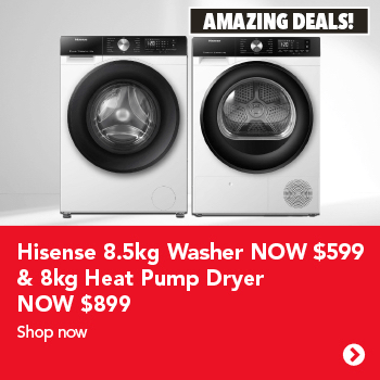 Hisense 8.5kg Washer & 8kg Heat Pump Dryer