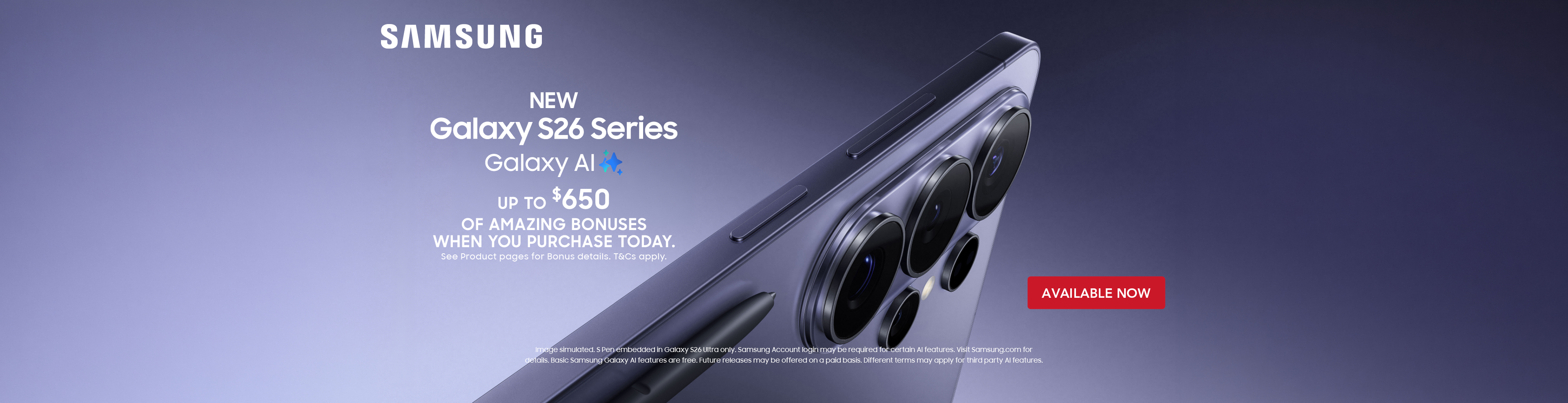 Samsung S26+Buds4 Out Now