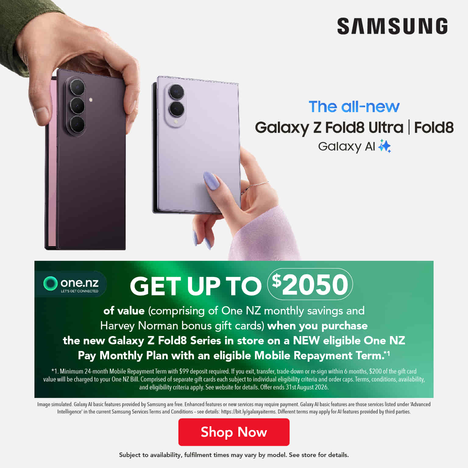 Samsung Flip & Fold 8 Series Out Now