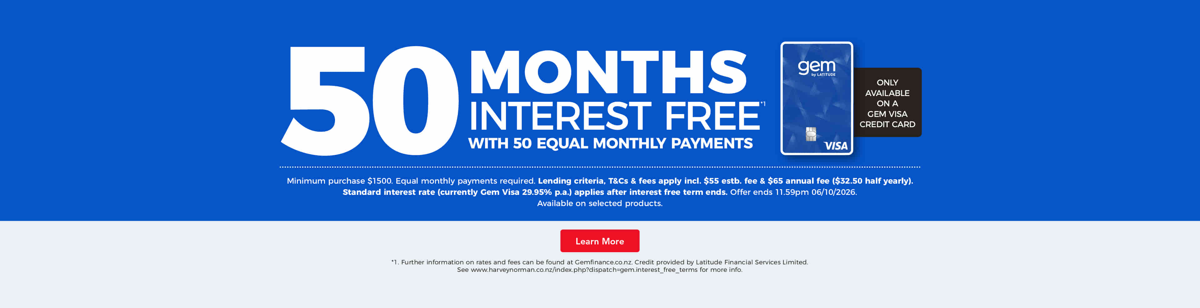 50 Months Interest Free