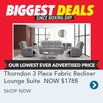 Thorndon 3 Piece Fabric Recliner Lounge Suite