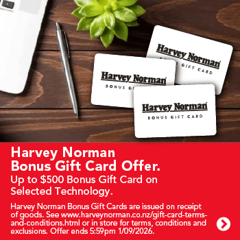 Up to $500 Bonus Gift Card on Selected Technology.